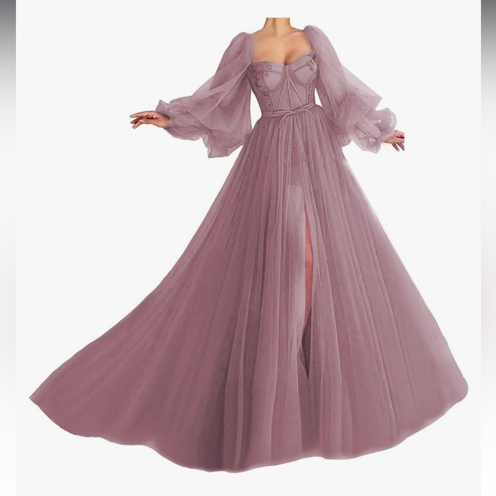 Amazon Long Sleeve Lavender Dress